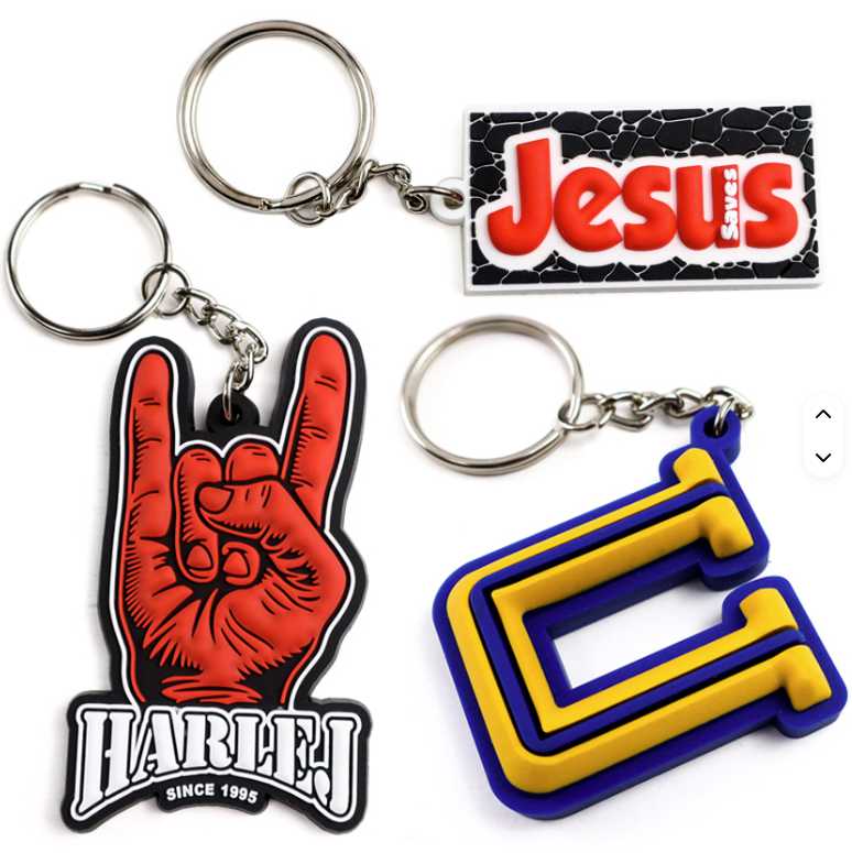 LLAVERO 3D GOMA PVC – UNA CARA