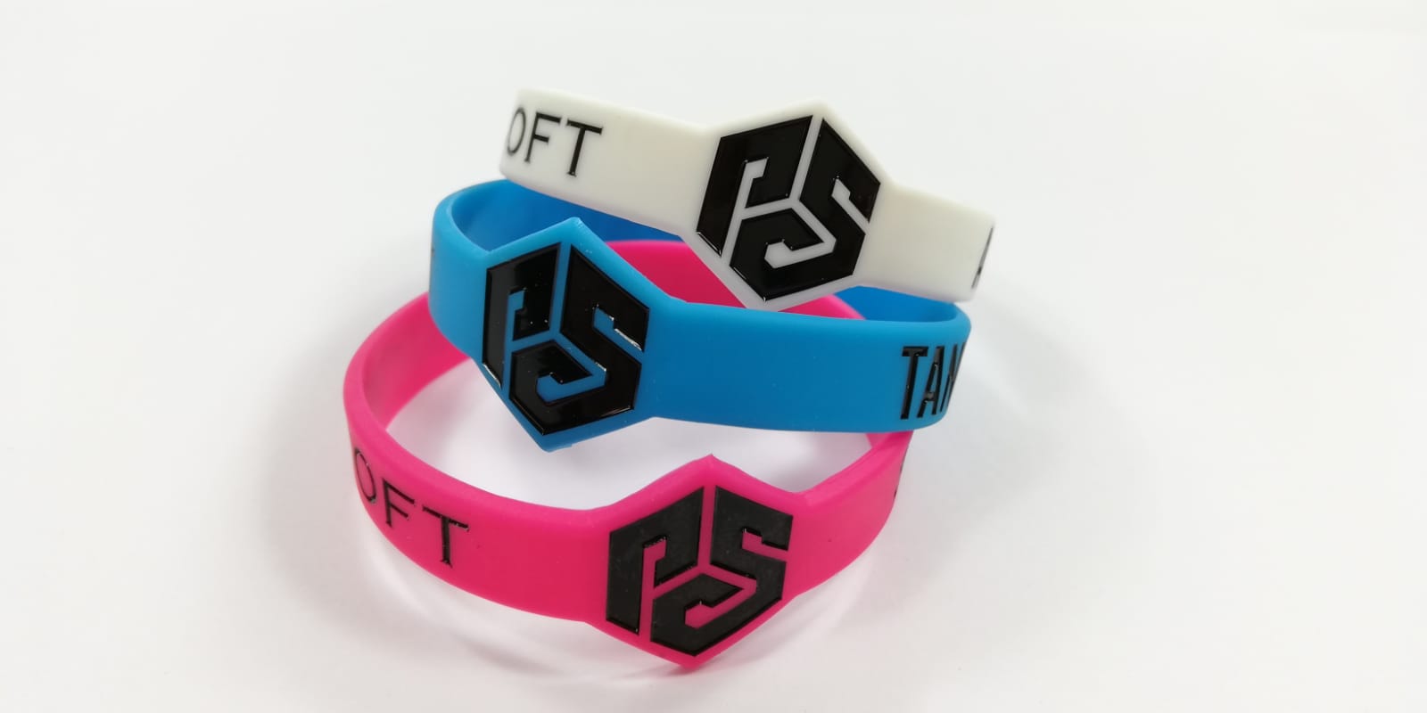PULSERA SILICONA CON LOGO FORMA