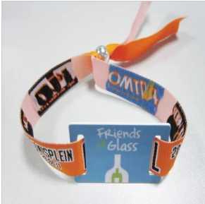 IA CHIP nfc PULSERA BORDADA/SUBLIMACION CON CIERRE